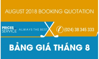  [Wingolf - PROMOTION]   August 2018 InterGolf Booking Quotation