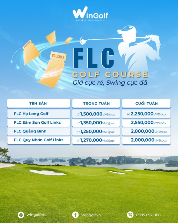  Tận hưởng Ưu Đãi Giá Cực Hấp Dẫn tại Các Sân Golf Đạt Tiêu Chuẩn Quốc Tế của FLC chỉ có tại WinGolf!