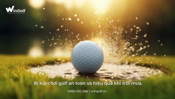 Bí Kíp Chơi Golf An Toàn & Hiệu Quả Dù Trời Mưa