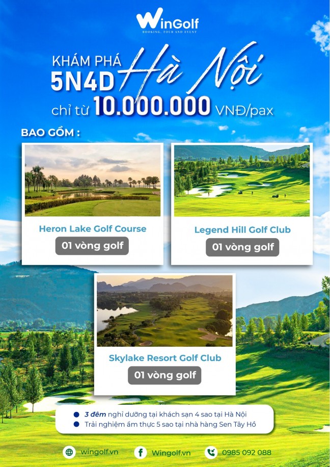  STAY&PLAY - CHINH PHỤC GOLF THỦ ĐÔ