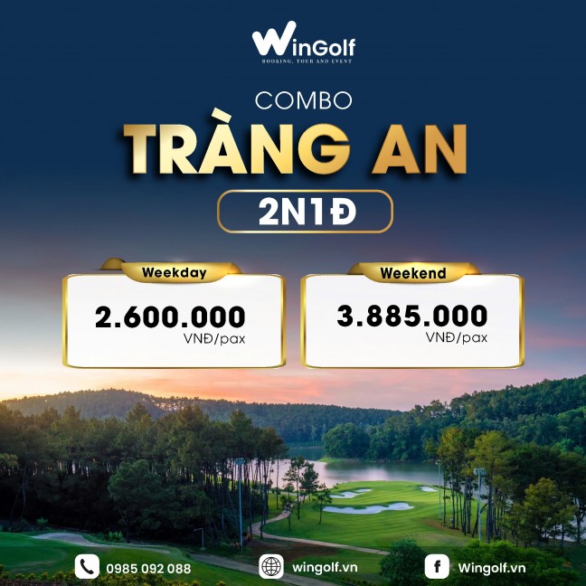  Tận hưởng kỳ nghỉ đẳng cấp với Combo Play & Stay tại Tràng An Golf & Resort